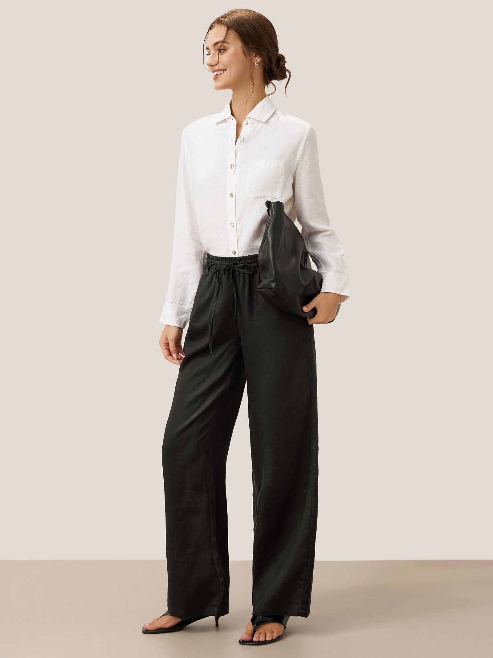 100% Linen Classic Pants LYON