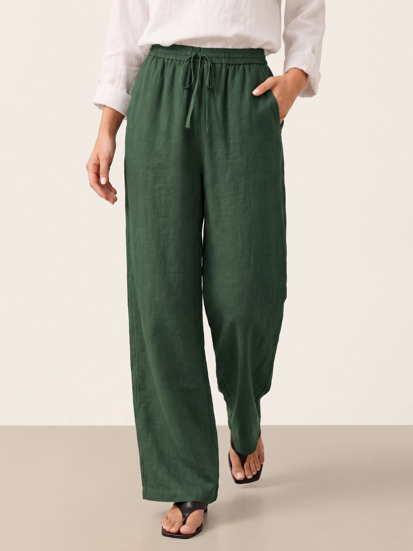 100% Linen Classic Pants LYON