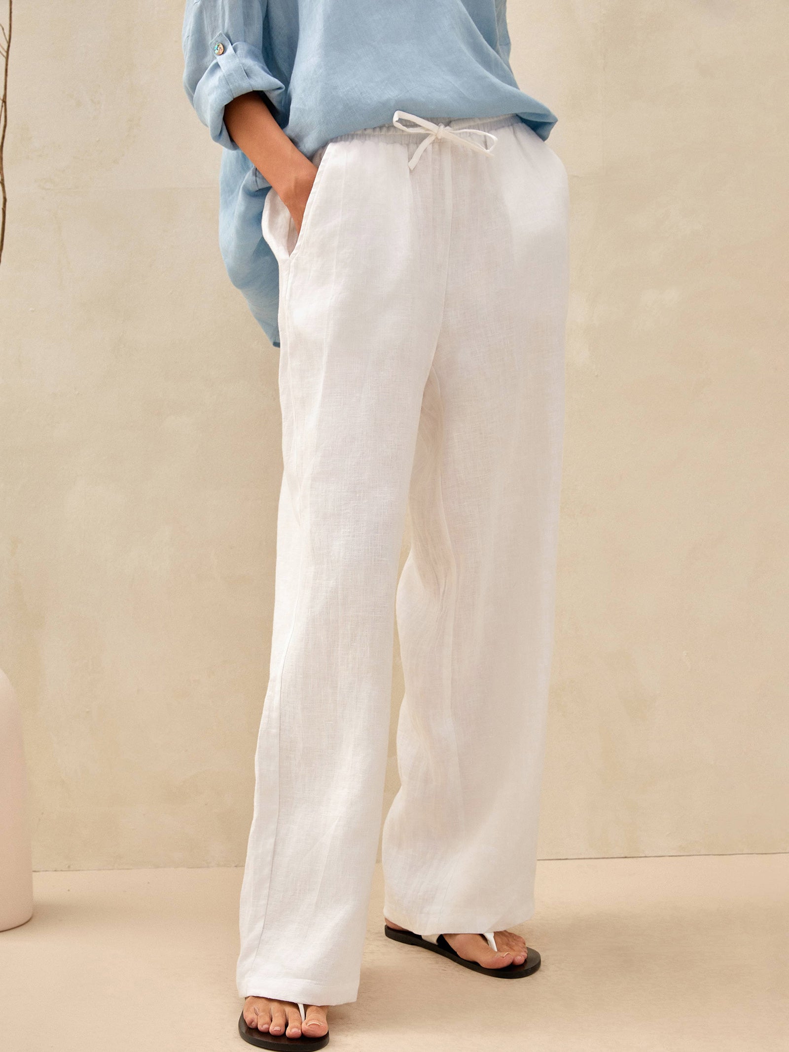 100% Linen Classic Pants LYON