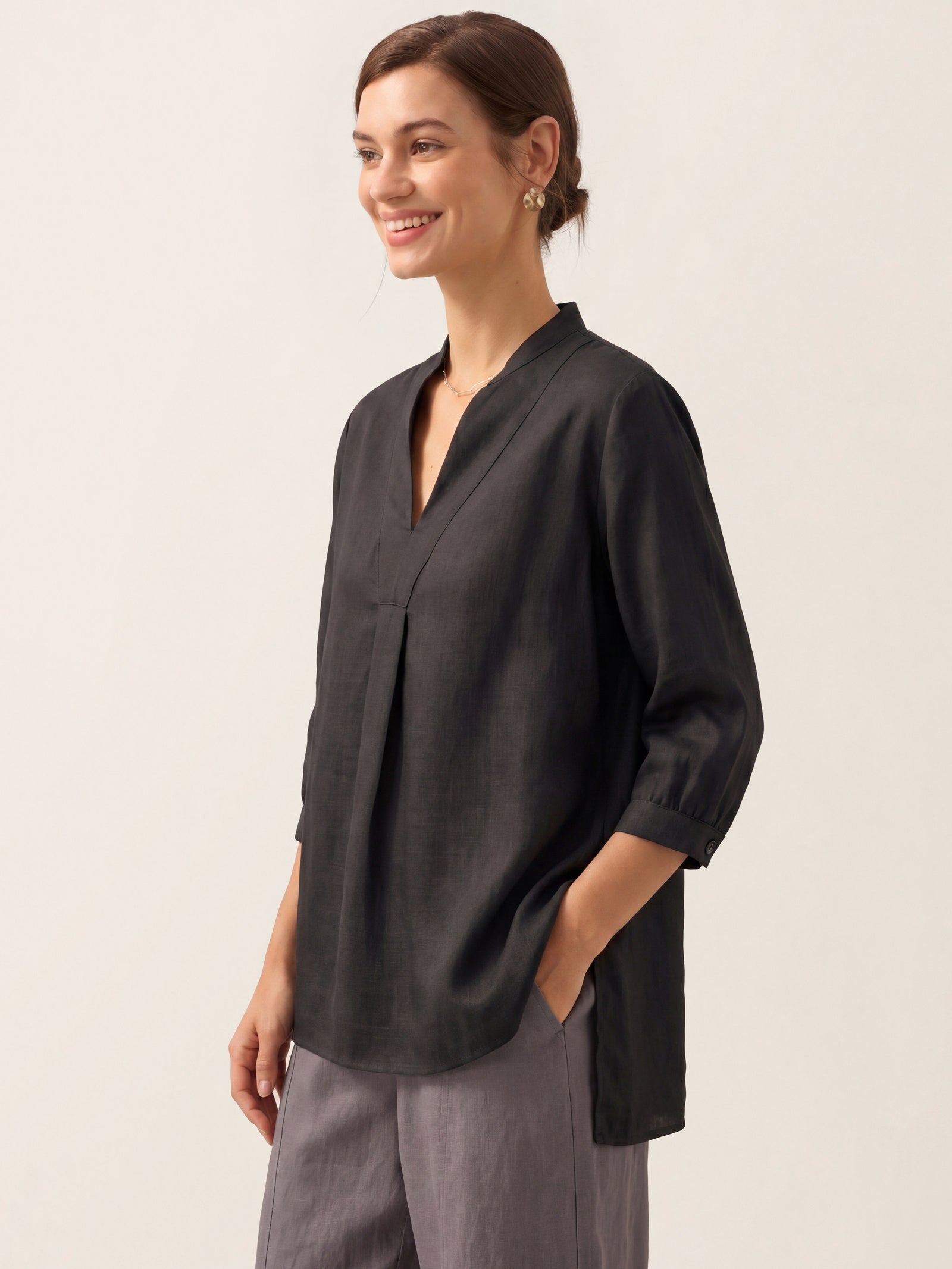 100% Linen Dress Shirt JOANNA
