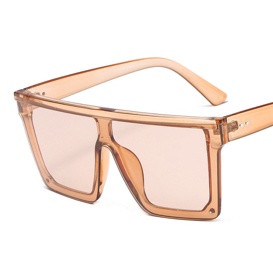 Vintage Women Black Sunglasses Oversized Square Classic Shaped Trendy Sunglasses Luxury Leopard Big Frame Style Sun Glasses For Female Fashion UV Protection Flat Lens Shades