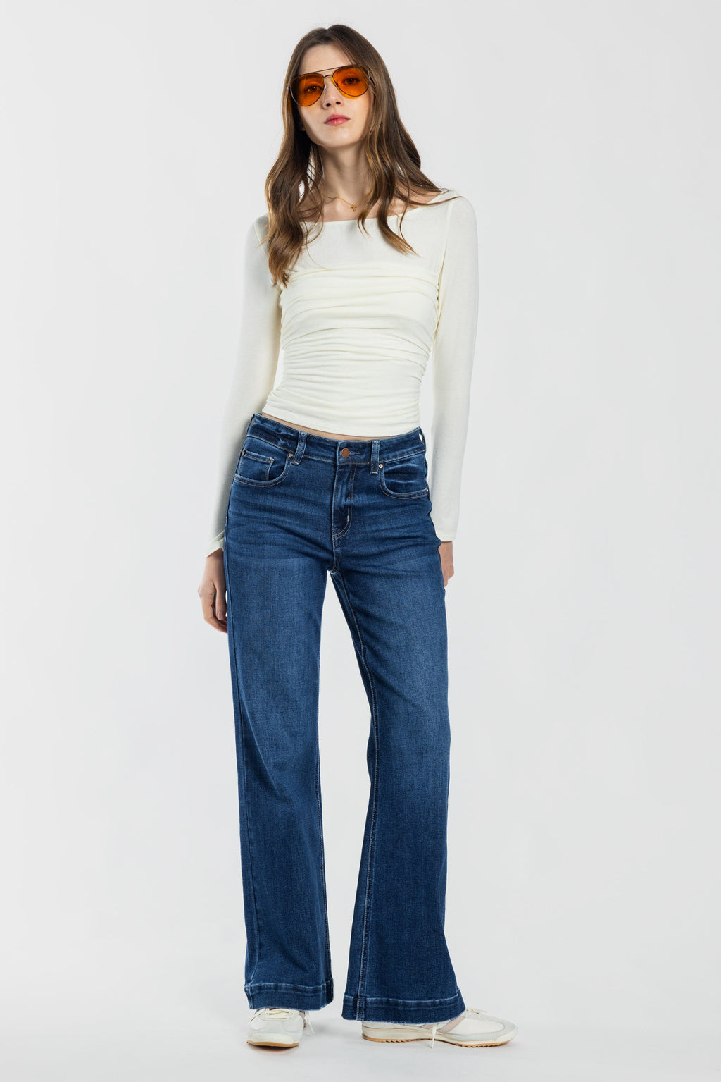 High Rise Wide Leg Jeans