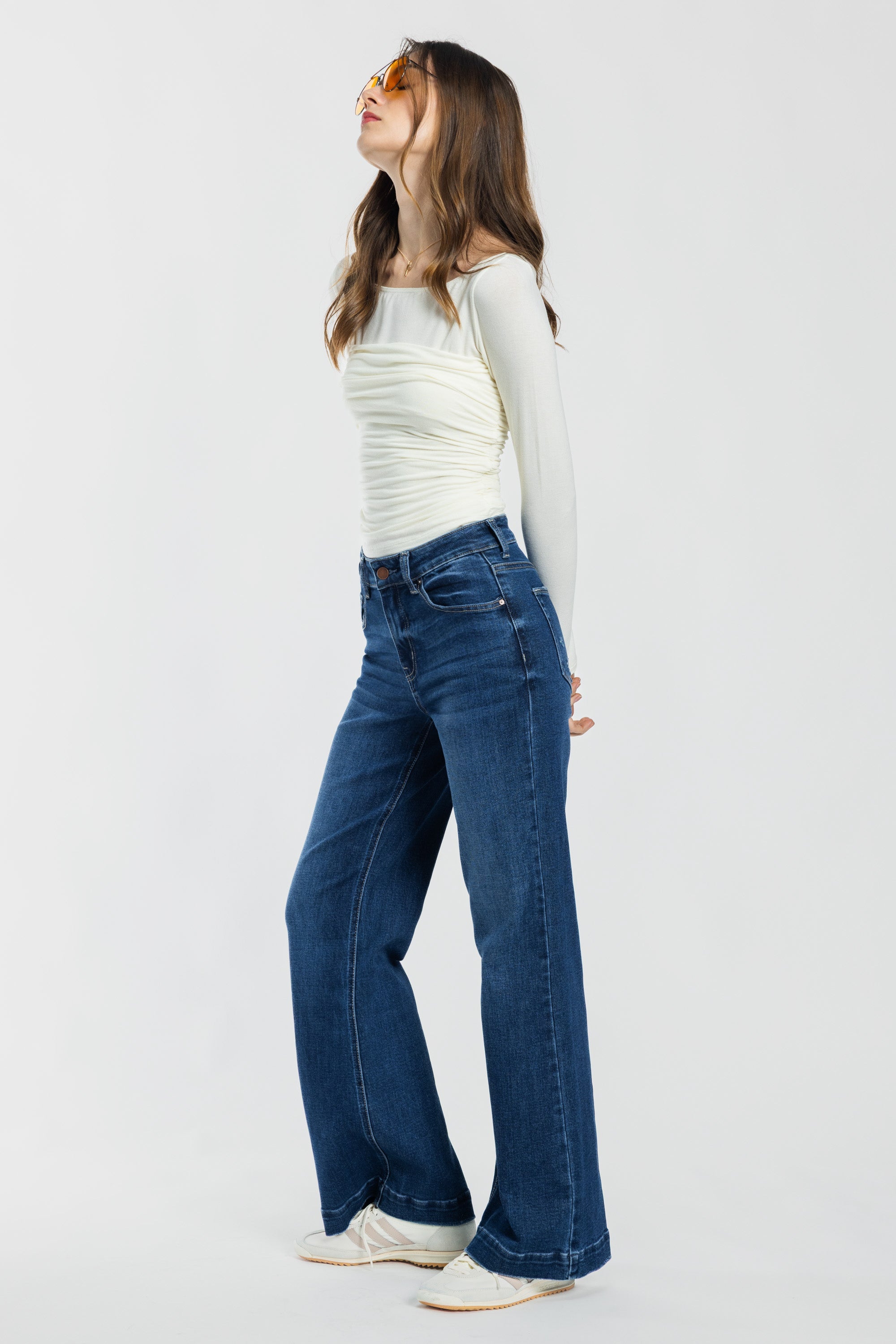 High Rise Wide Leg Jeans