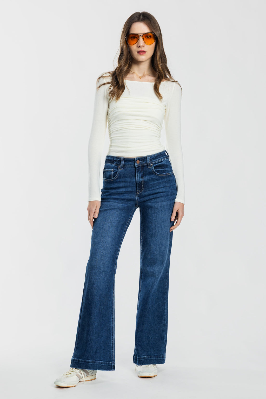 High Rise Wide Leg Jeans