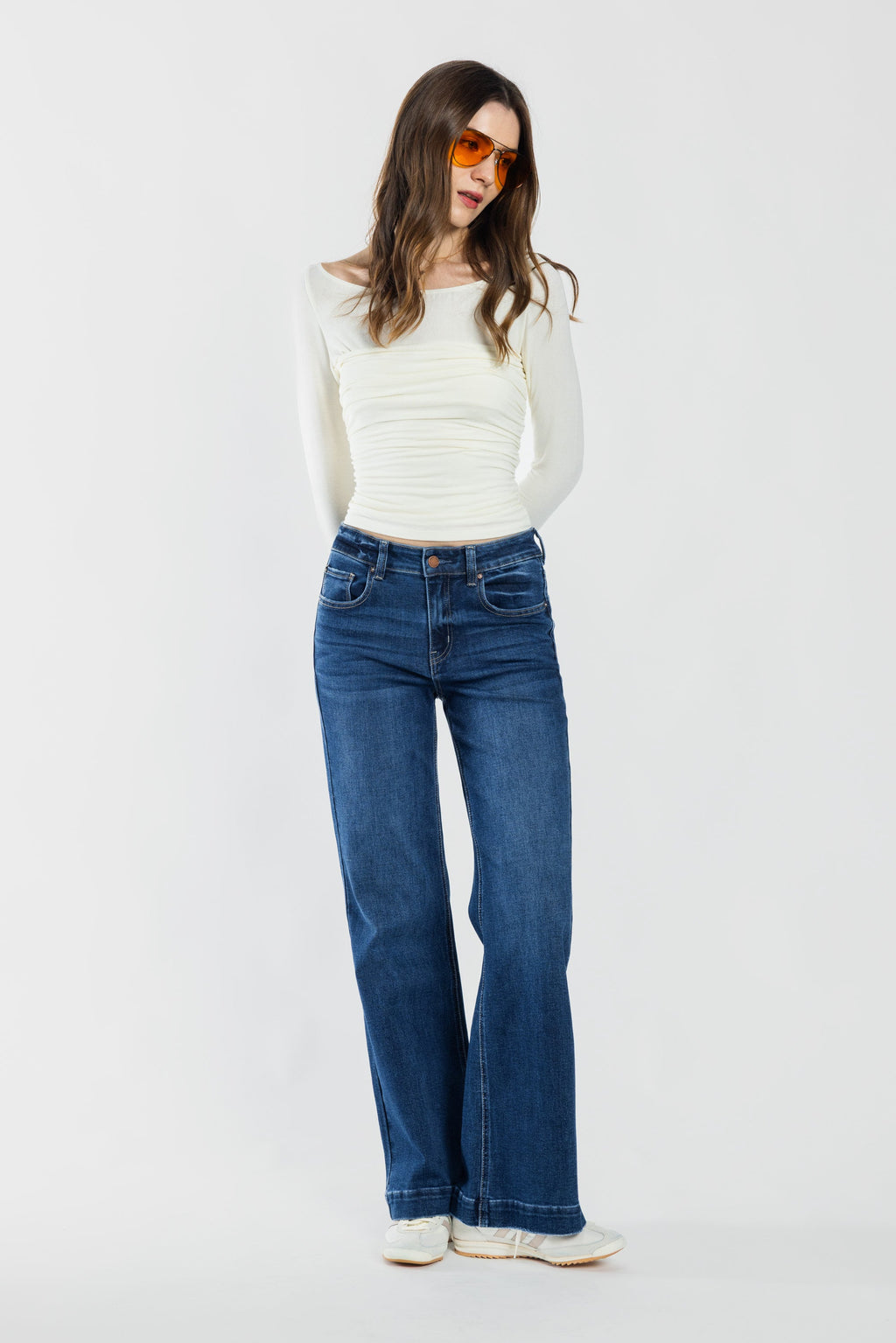 High Rise Wide Leg Jeans