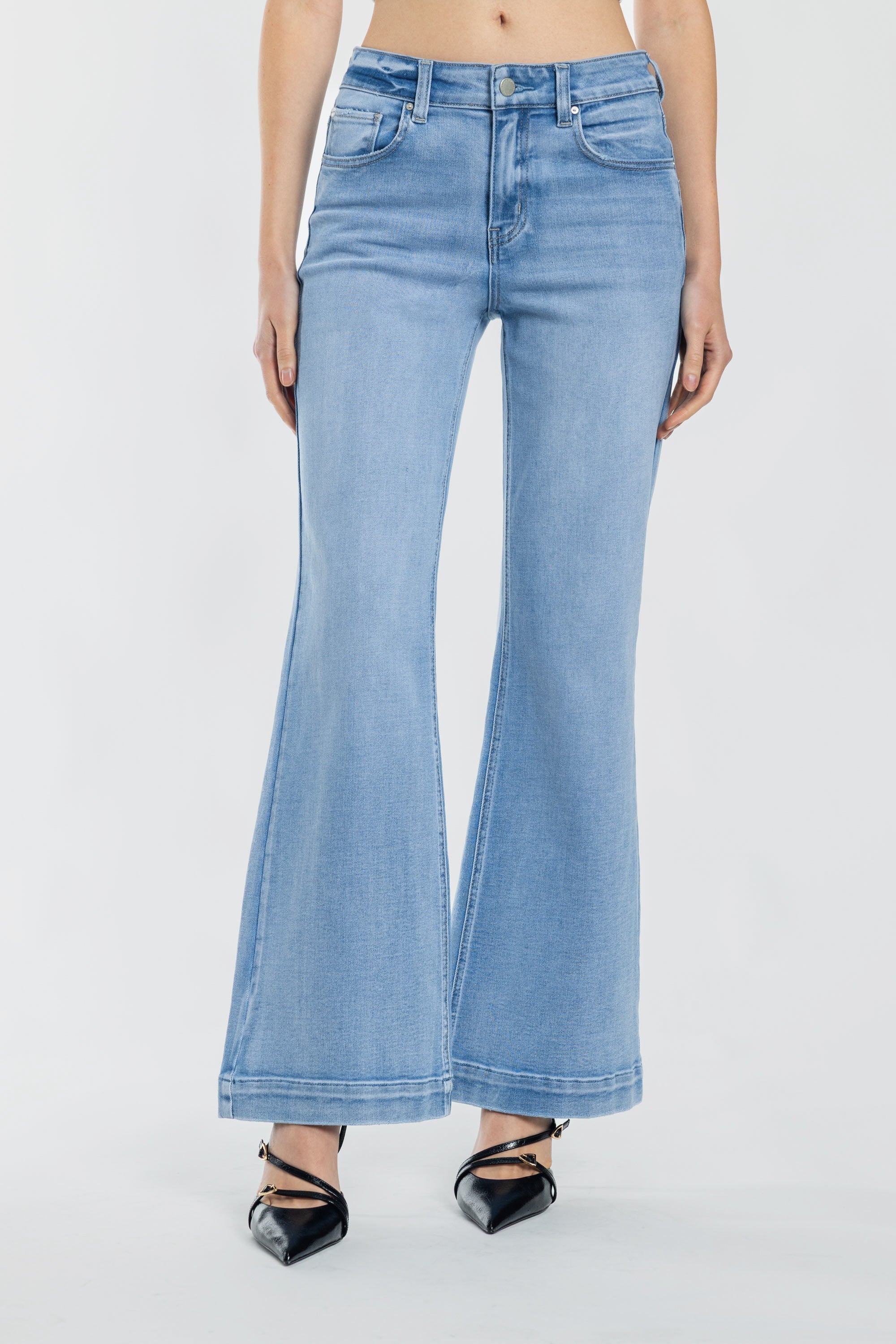 High Rise Wide Leg Jeans