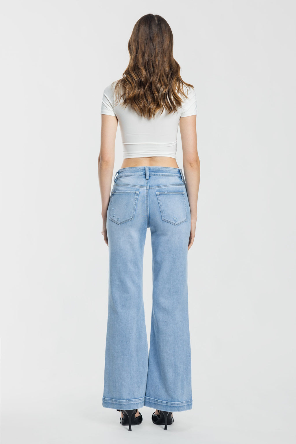 High Rise Wide Leg Jeans