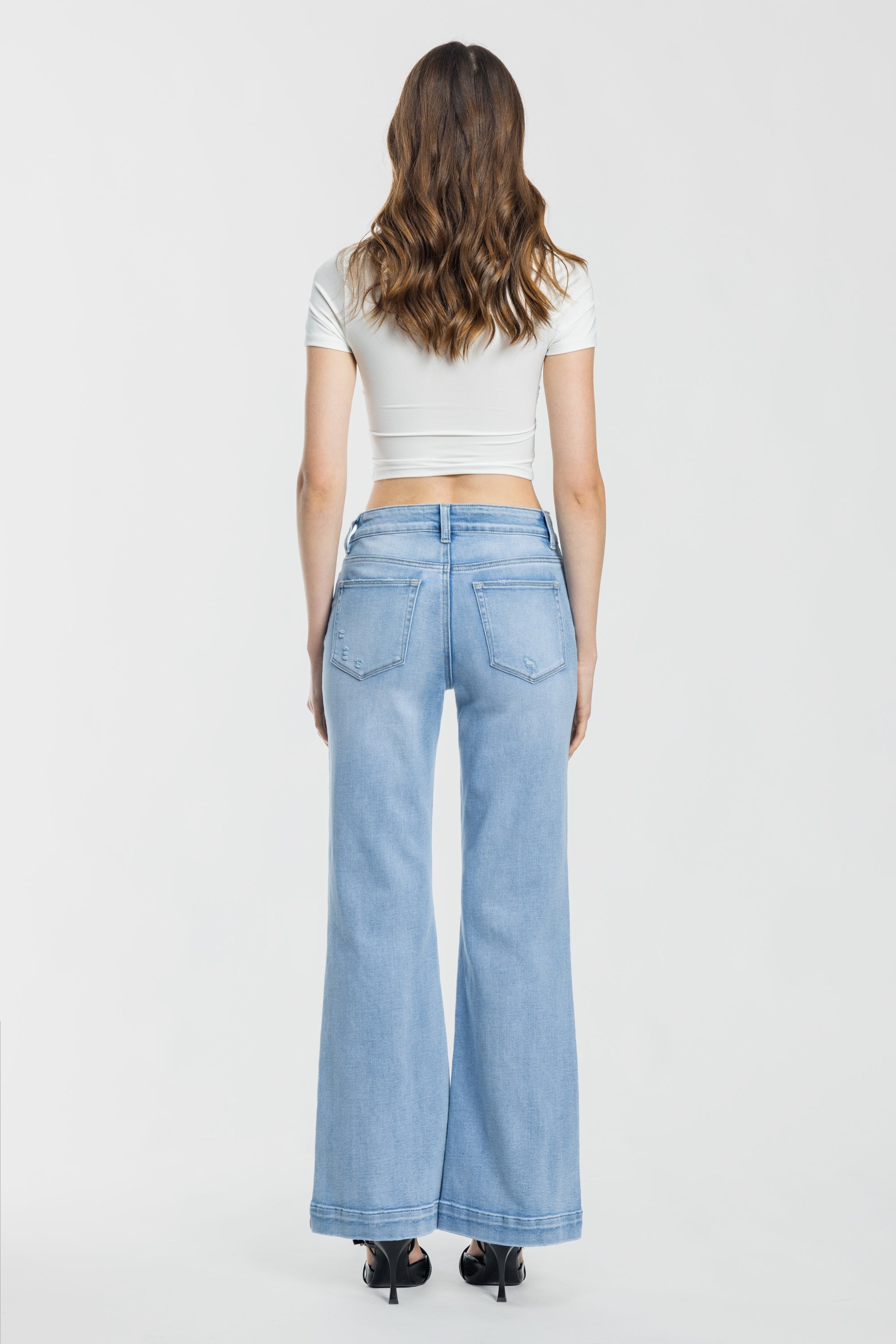 High Rise Wide Leg Jeans