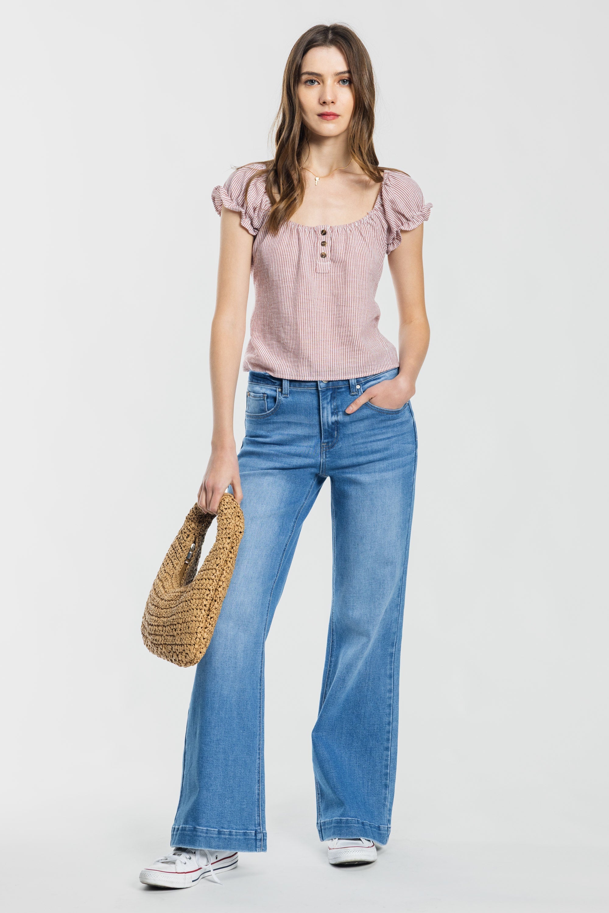 High Rise Wide Leg Jeans