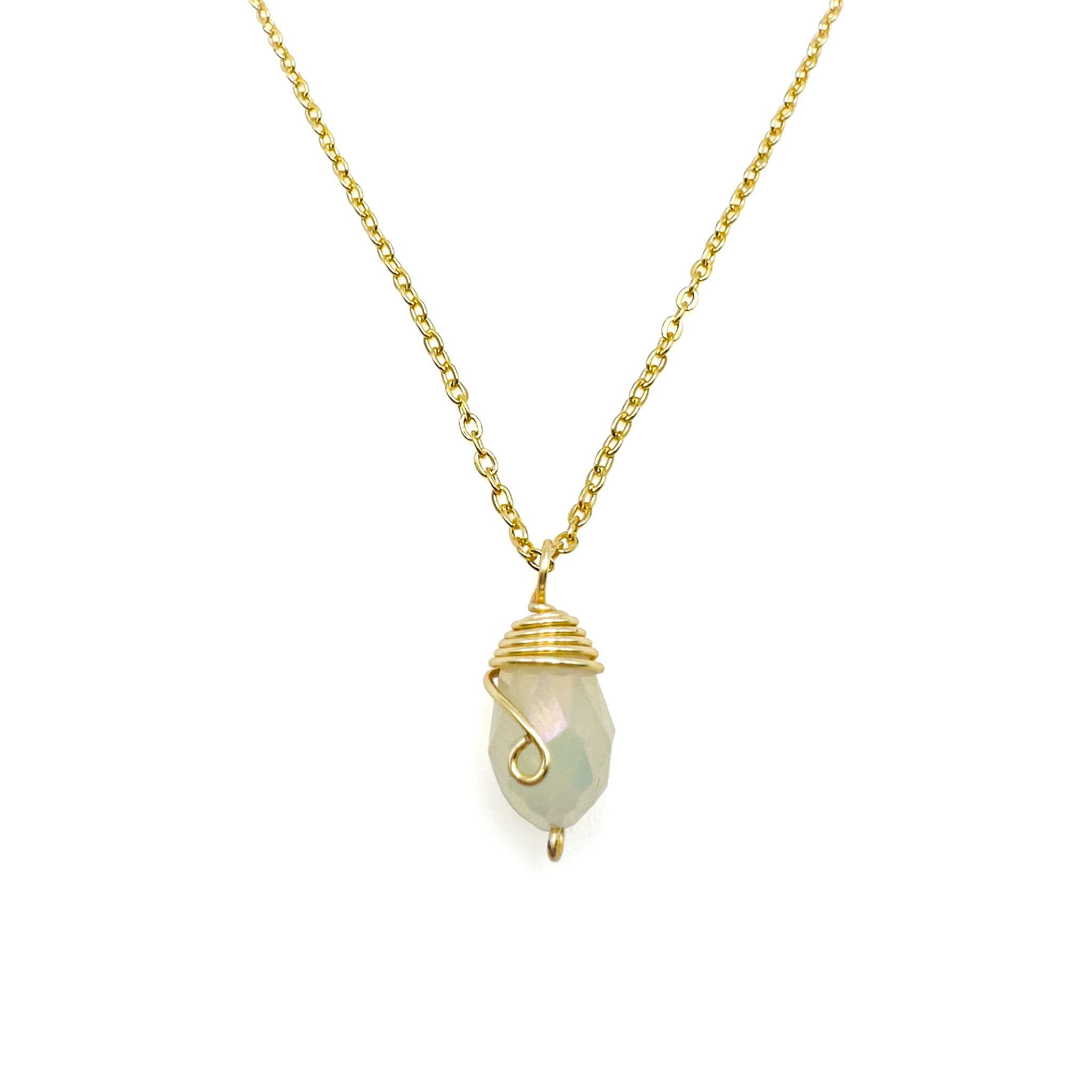 Gold Birthstone necklace
