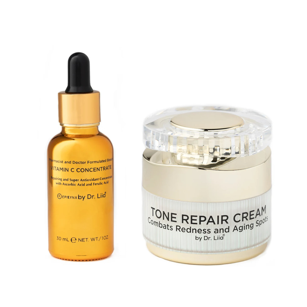 Vitamin C & Dark Spot Duo for Age Spots – Brightening Set for Sensitive Skin