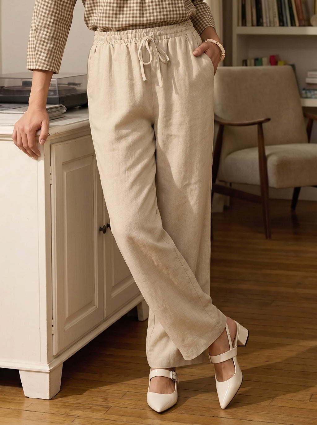 100% Linen Classic Pants LYON