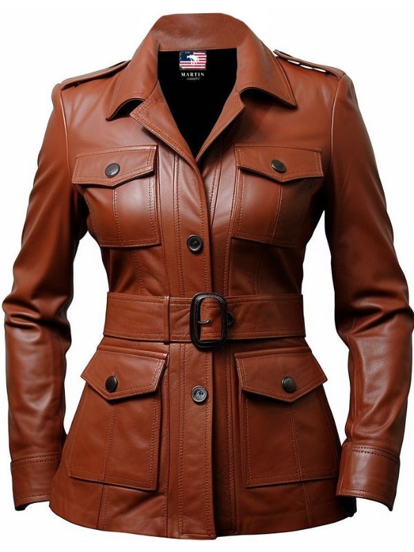 Women’s Brown Leather Coat – Elegant &amp; Timeless Outerwear